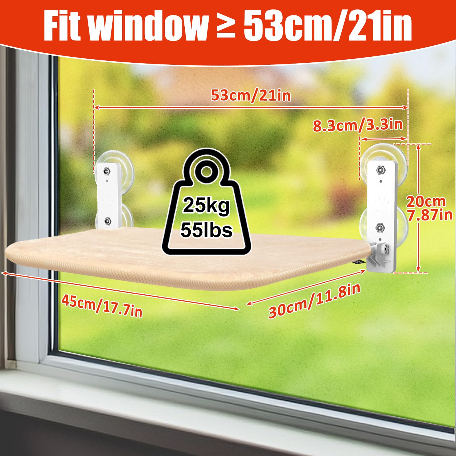 Sunhoo cat window hammock easy assembly with strong suction cups.