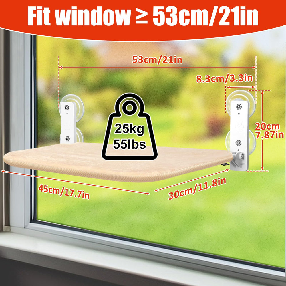 Sunhoo cat window hammock easy assembly with strong suction cups.