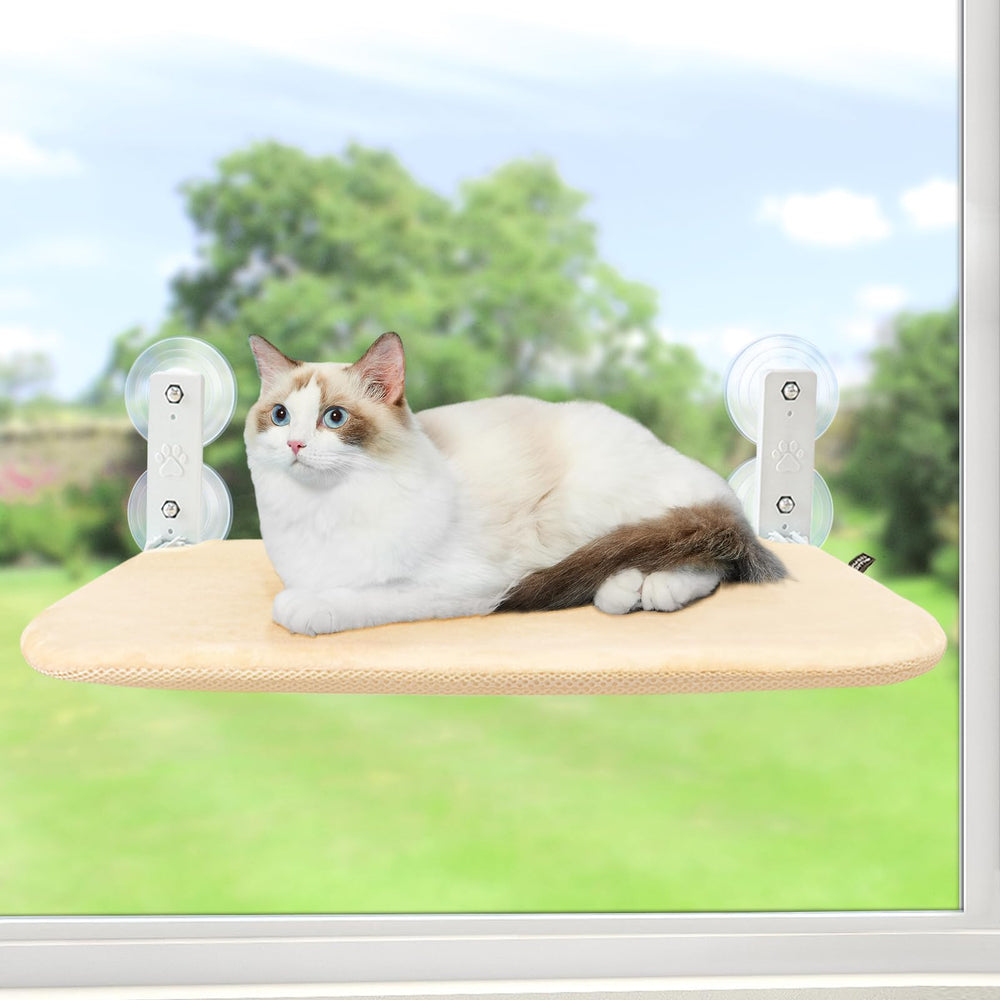 Sunhoo cat window hammock foldable cordless design saves space.