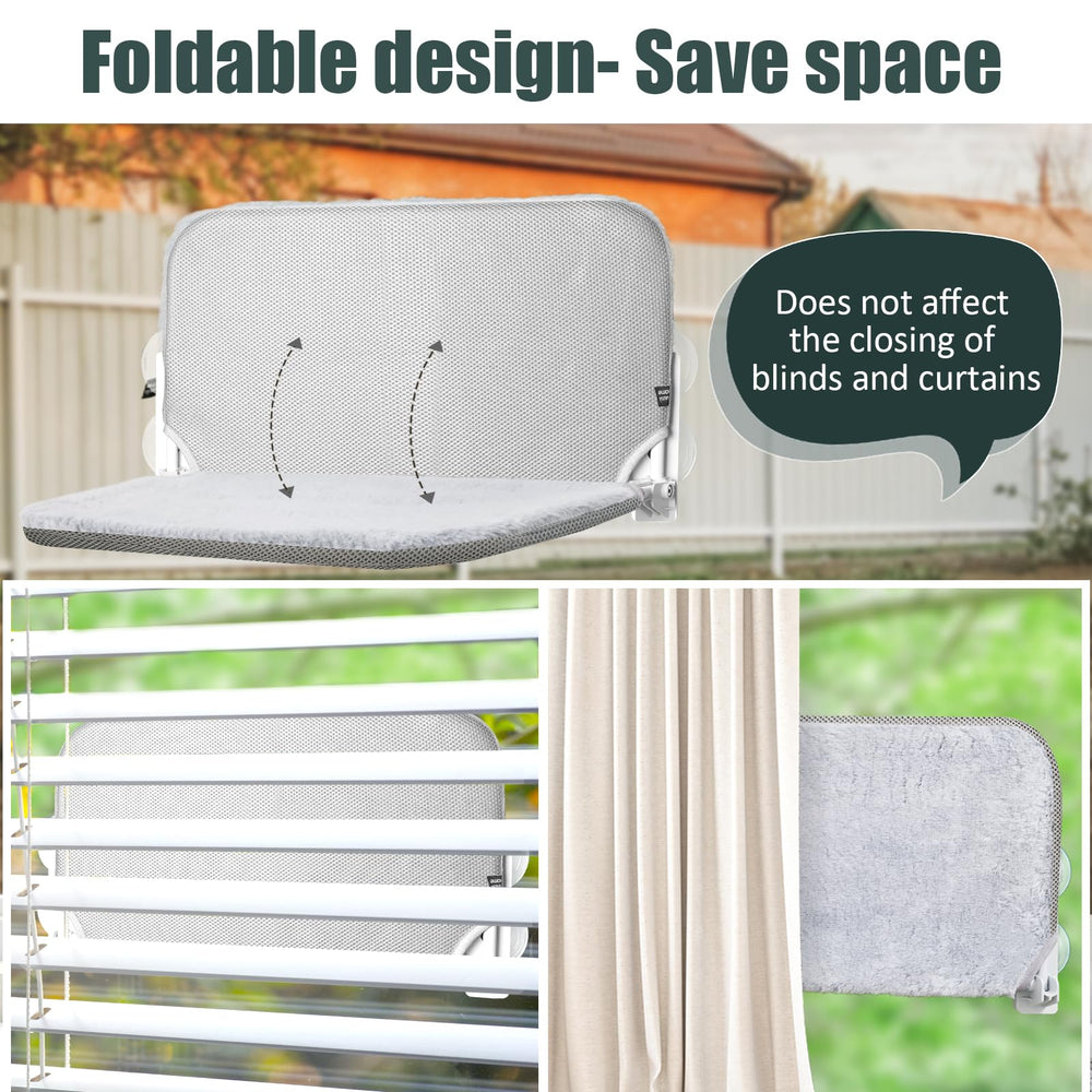 Sunhoo cat window hammock spacious 205x118 provides ample lounging space for curious cats.