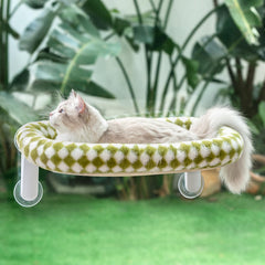 Sunhoo cat window perch bed assembled frontal view for cozy naps