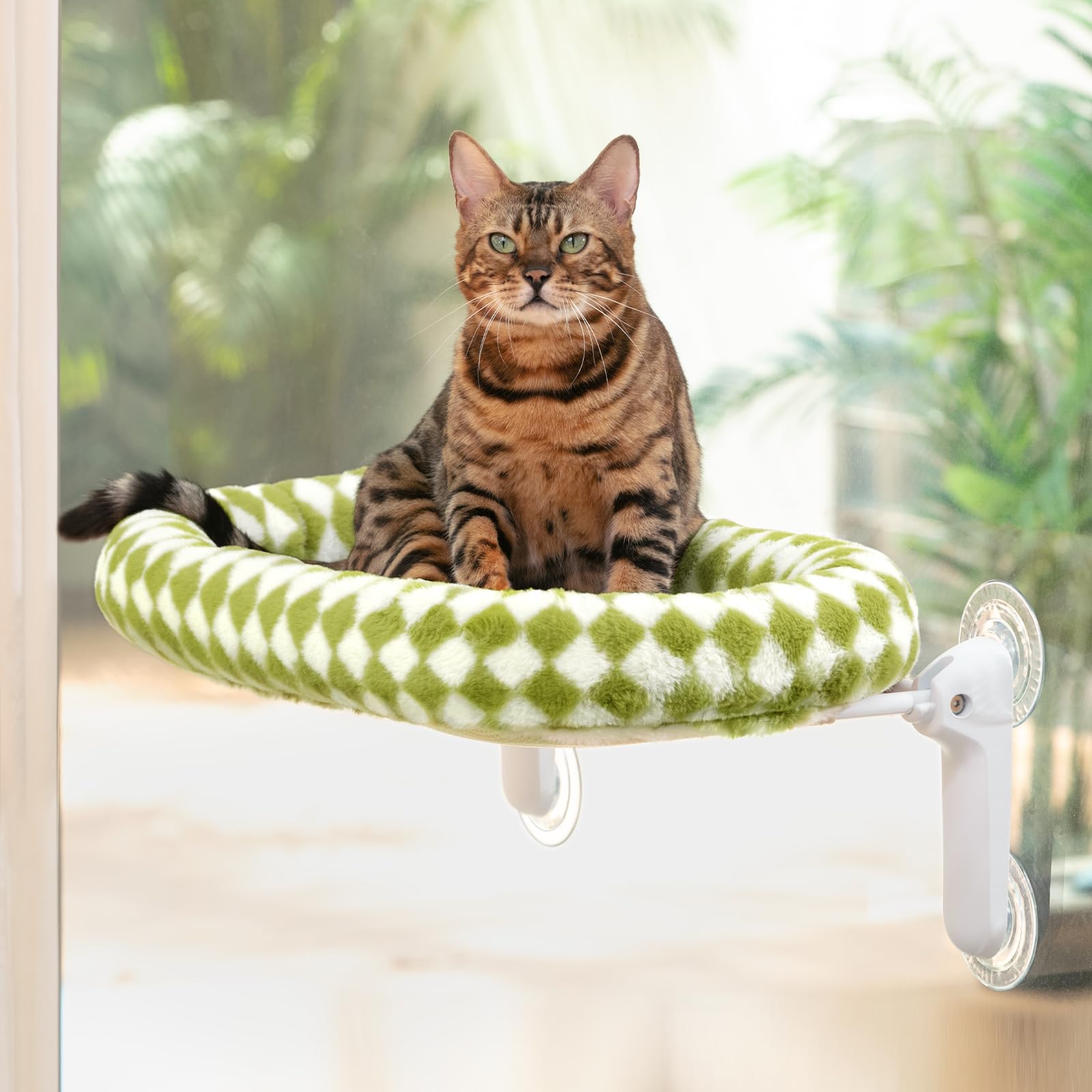 Sunhoo cat window perch bed machine-washable cover enables easy cleaning