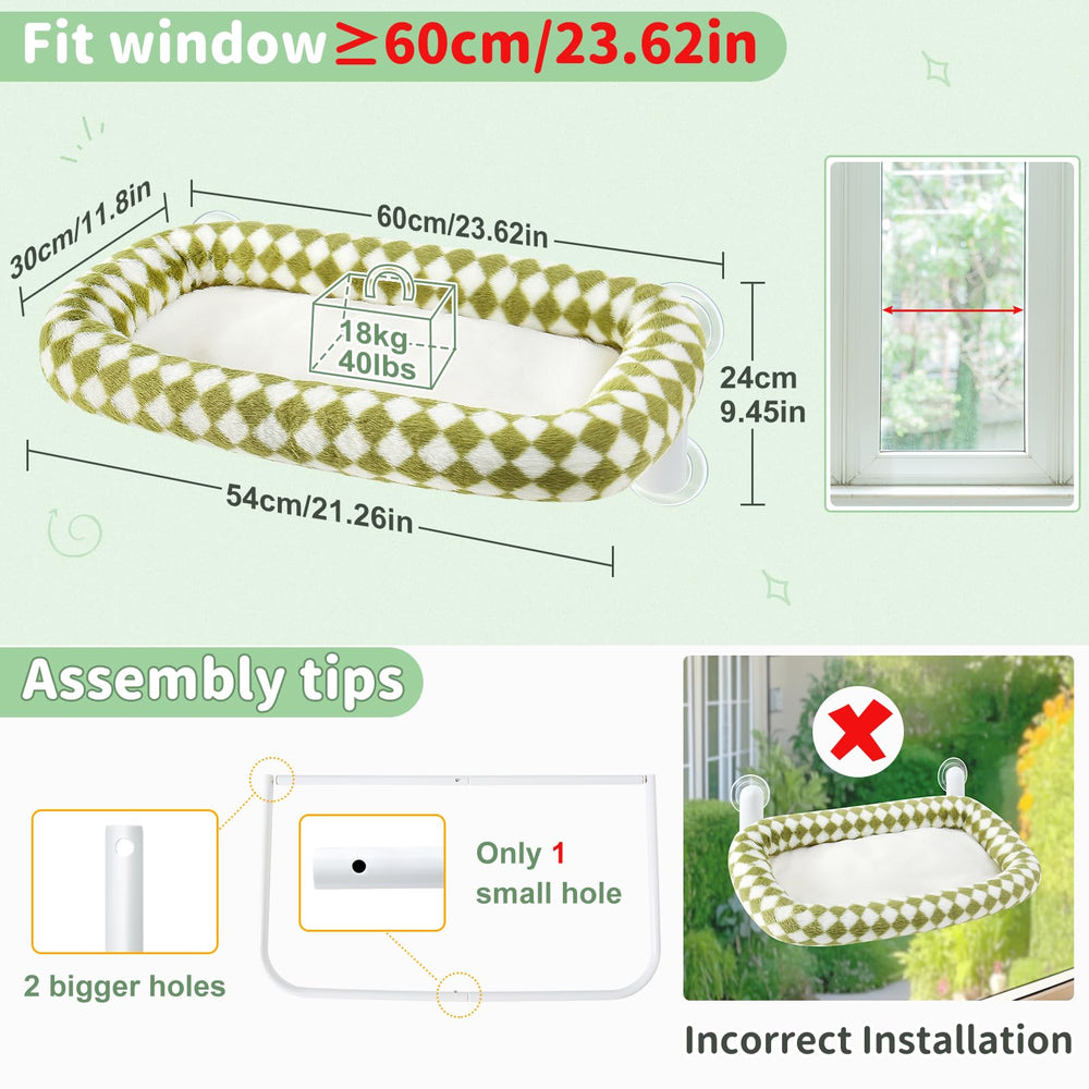 Sunhoo cat window perch bed foldable design near storage space in small rooms