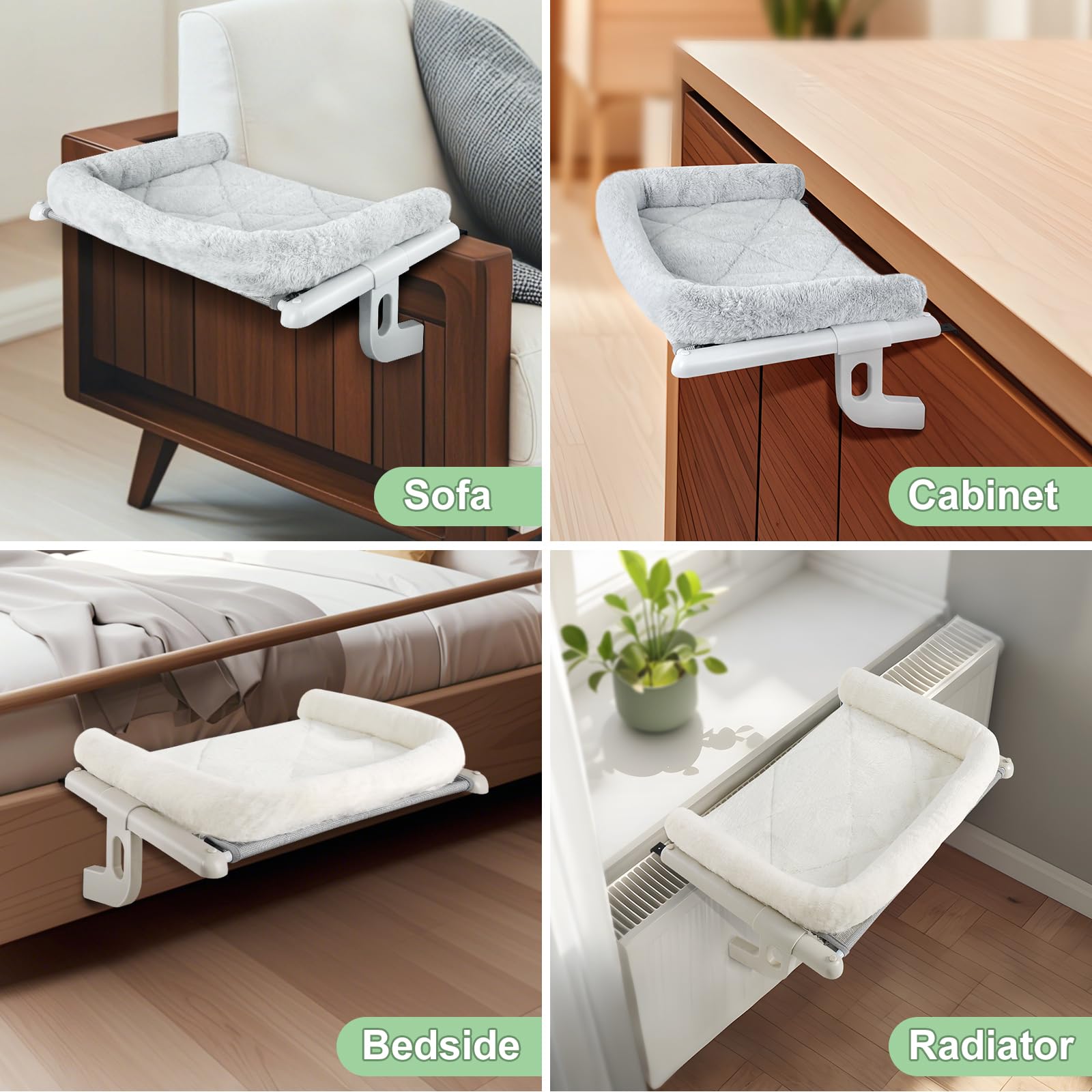 Sunhoo Cat Window Perch Comfort Platform offers birds-eye view and sunlit naps.