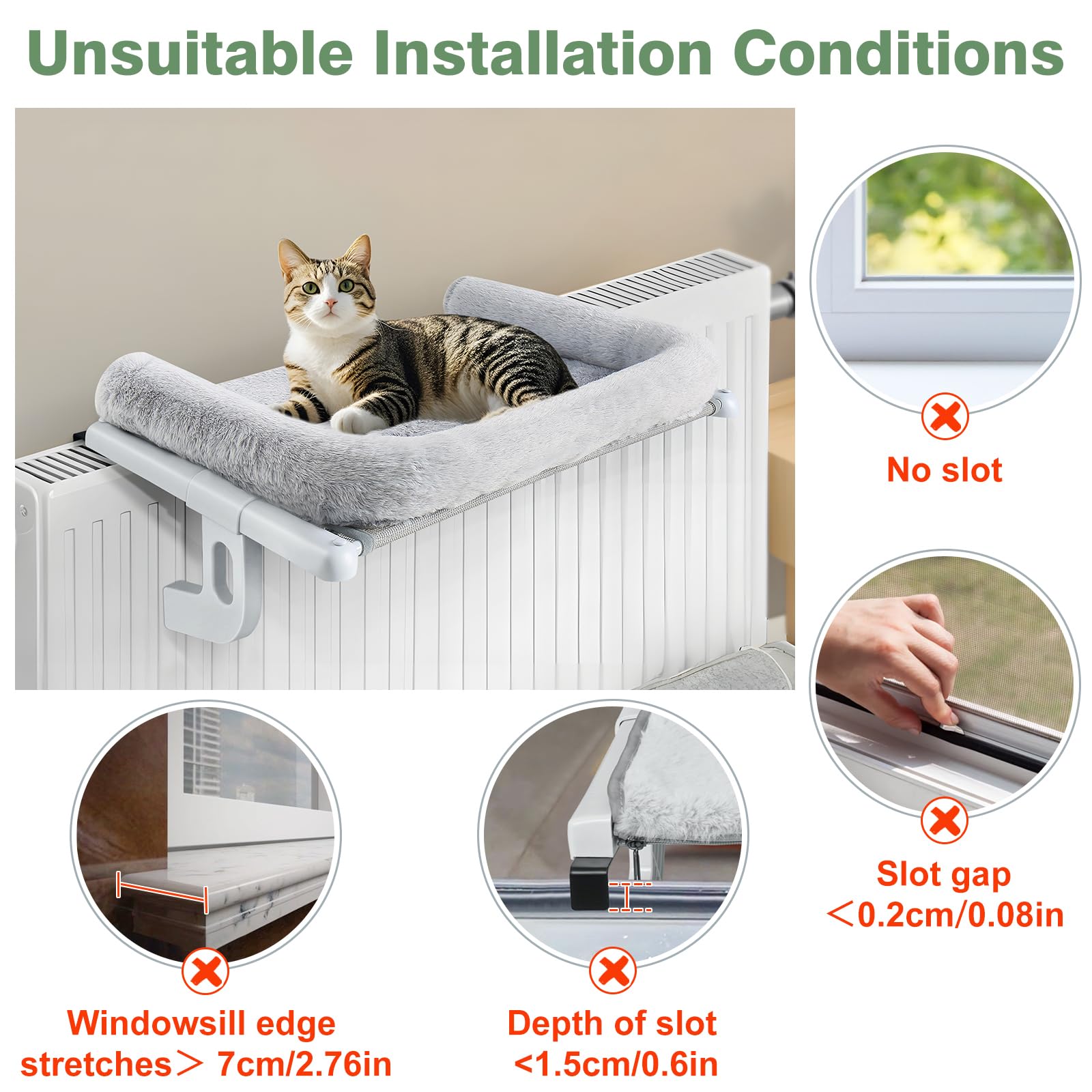 Sunhoo cat window perch on windowsill demonstrates versatile placement.