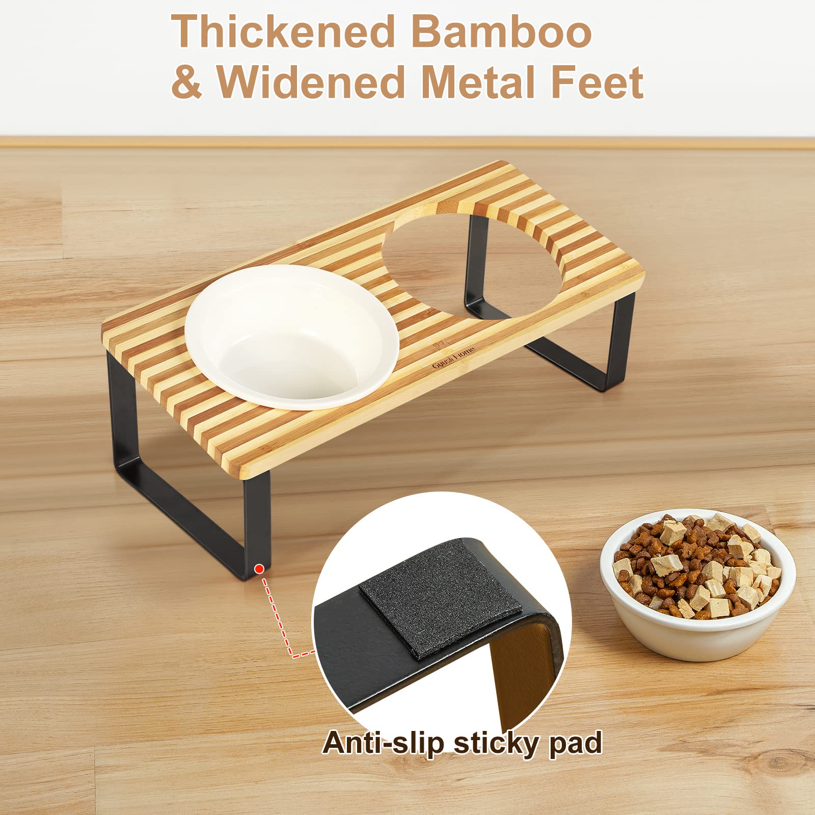 Sunhoo tilted bowls promote comfortable posture during meals for indoor cats.