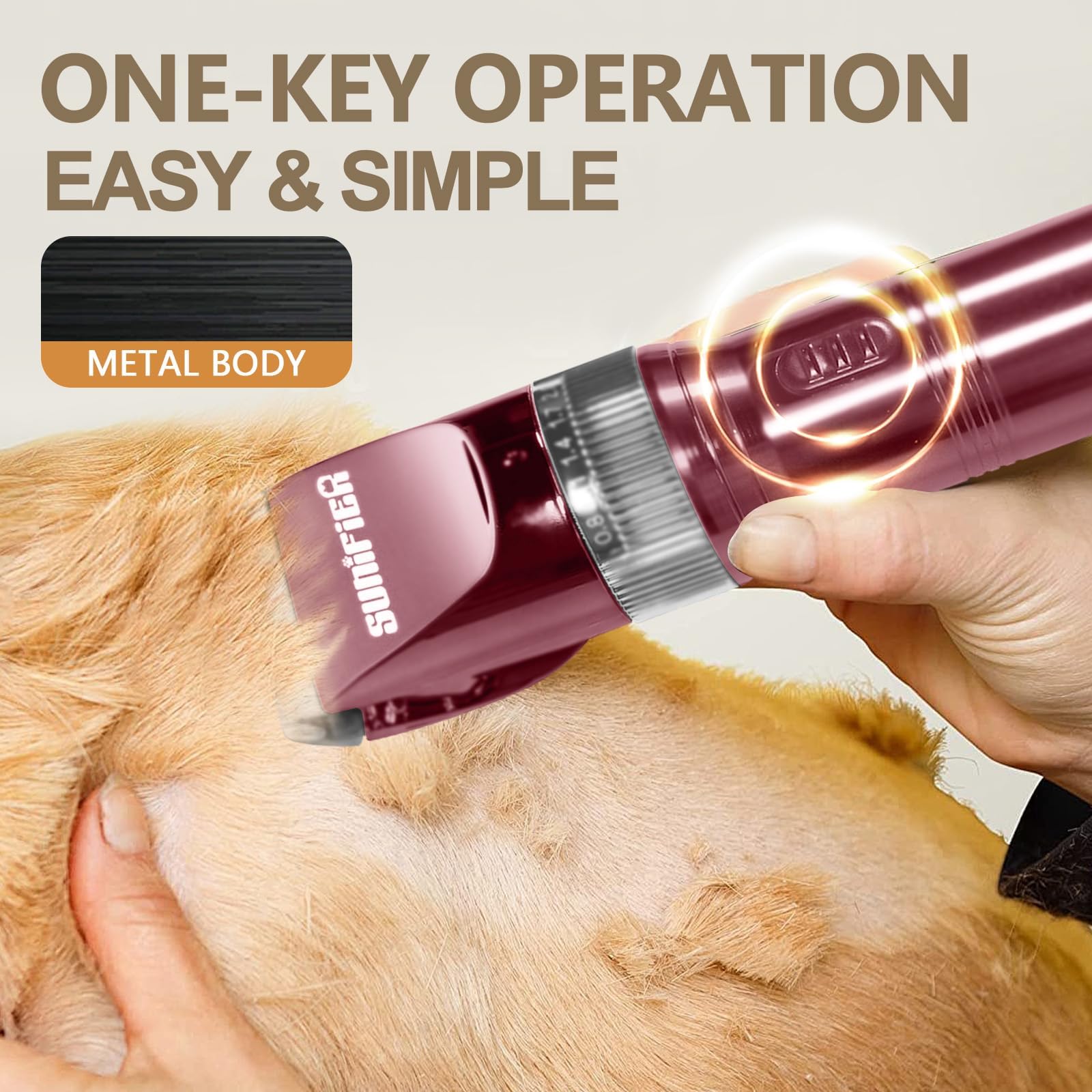 Sunifier included four guard combs for varied hair lengths