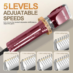 Sunifier professional dog grooming clippers 12V motor ensures efficient trimming