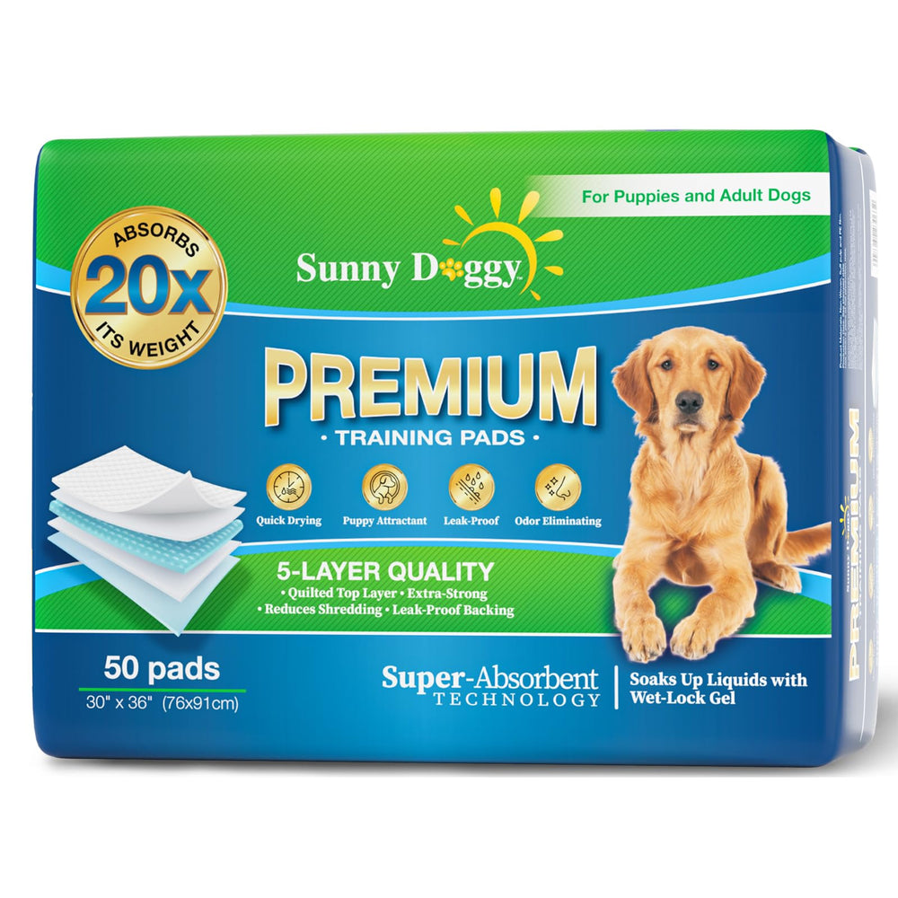 Sunny Doggy pee pad large 30x36 flat lay for training or housebreaking.