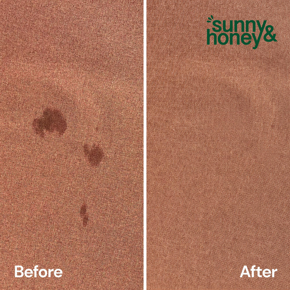 Sunny & Honey kid and pet safe label emphasizes family-friendly cleaning.