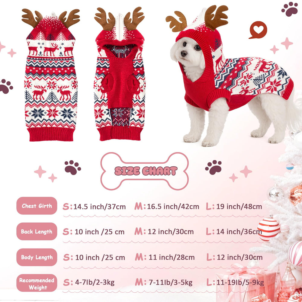 Sunnymove blue snowflake dog sweater offers festive style for photos and gatherings