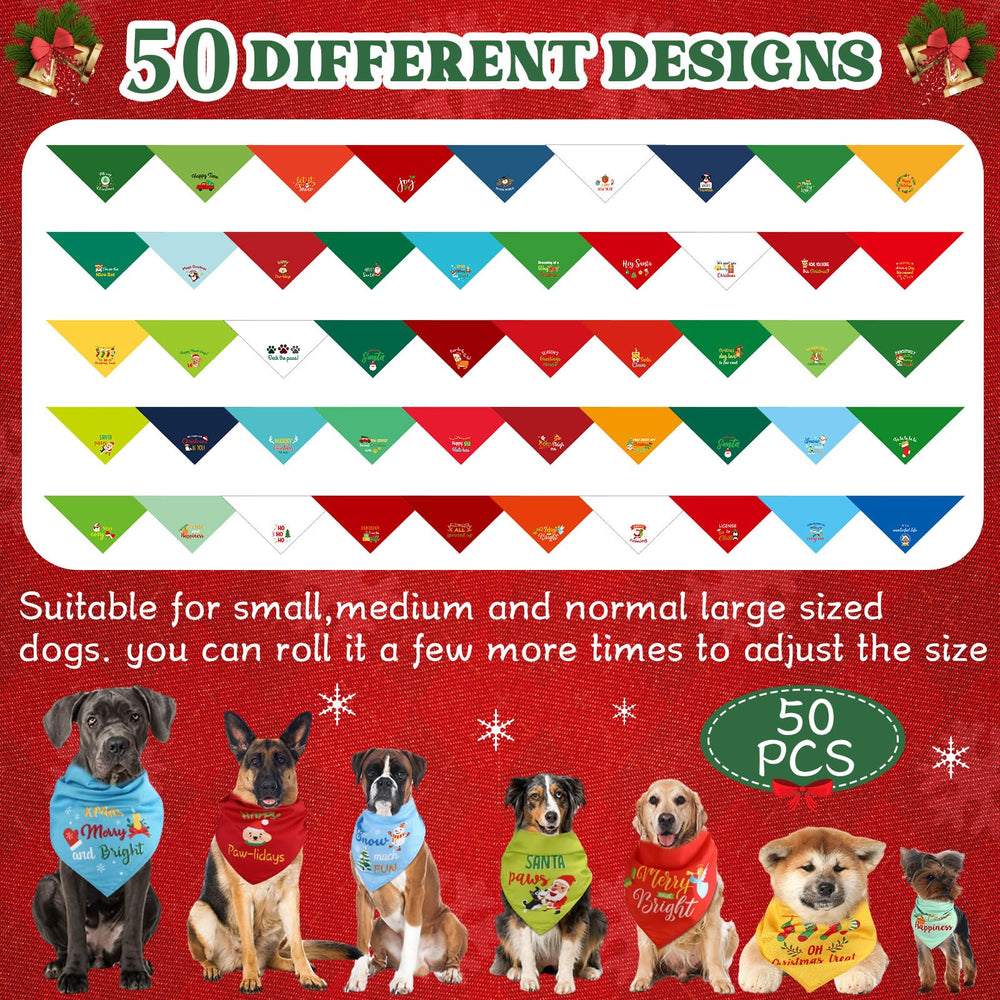 Sunnymove Christmas dog bandana elk design adds festive charm on walks.