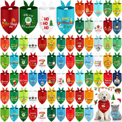 Sunnymove Christmas dog bandana Santa Claus design for festive photos.