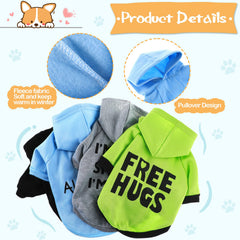 Sunnymove dog hoodie pack in green back view, versatile indoor outdoor use