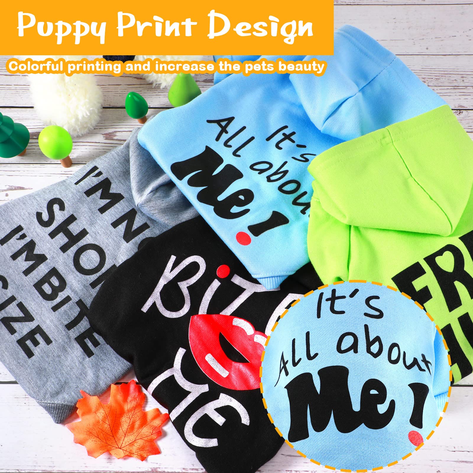 Sunnymove dog hoodie pack text playful front, humorous phrases for personality