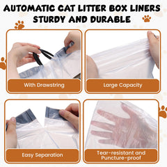 Sunnymove heavy-duty 1.57 mil liner resists leaks and tears during disposal.