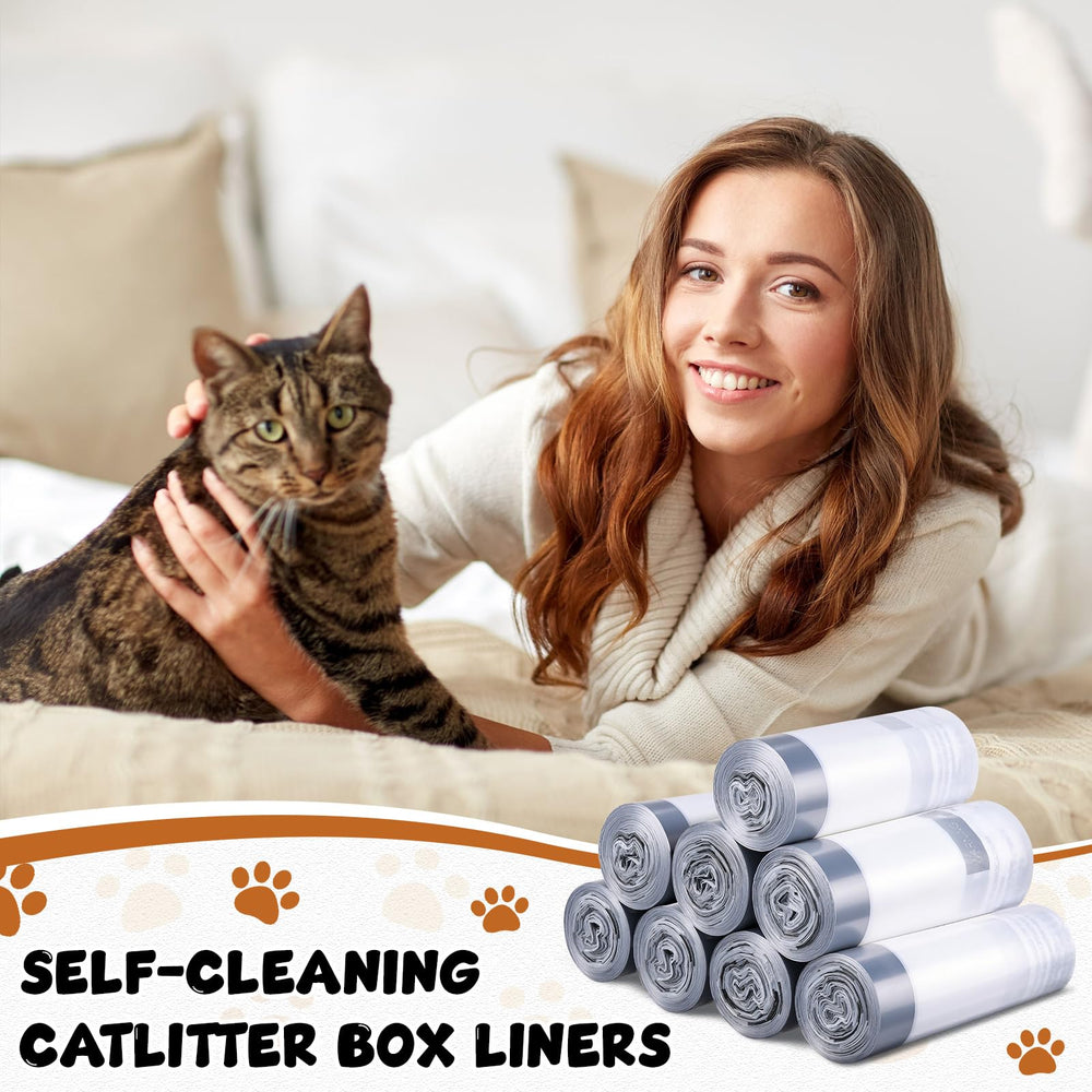 Sunnymove liner 22-5x12-2 inch fits most automatic litter boxes for quick upkeep.