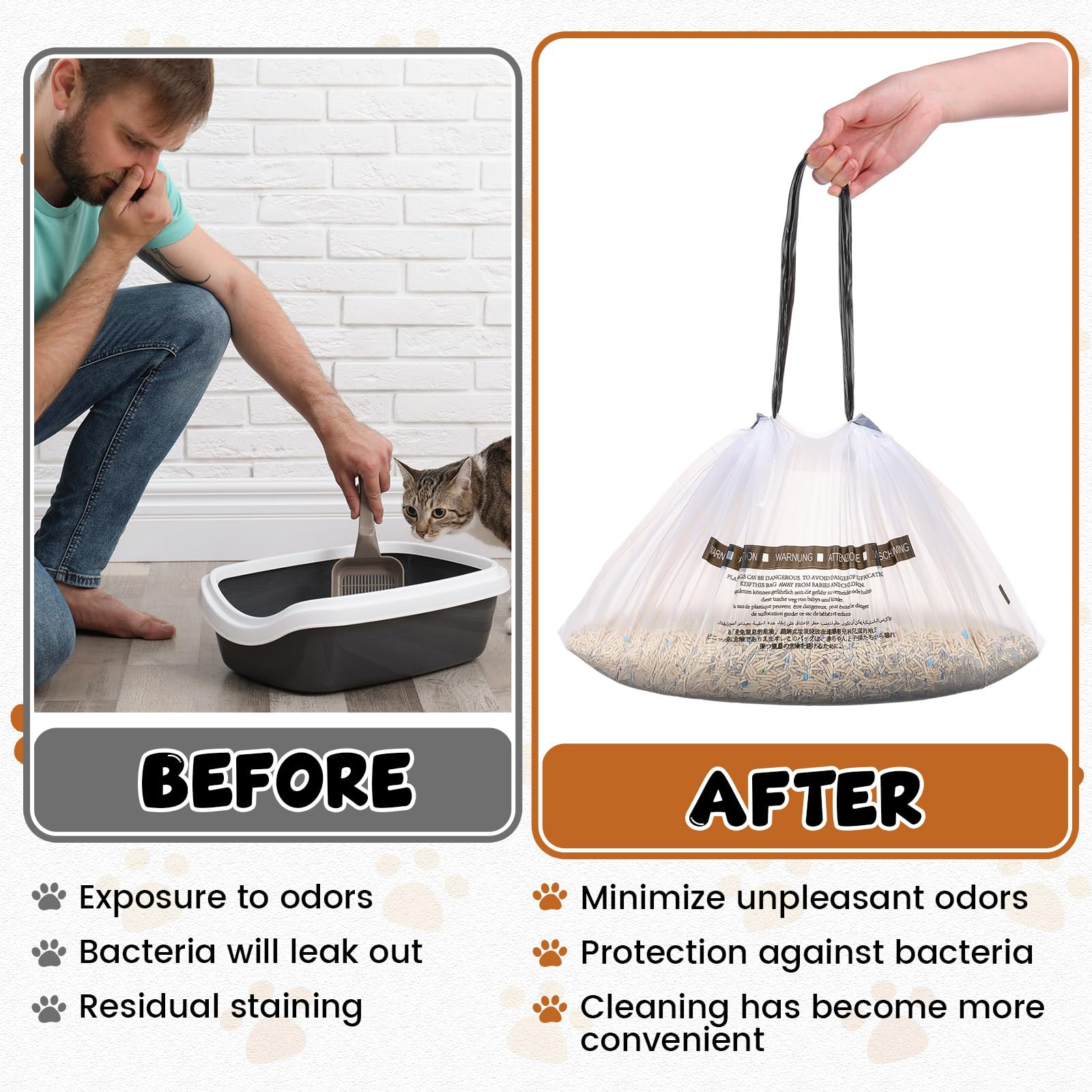 Sunnymove odor-control liners lock in smells for a fresher home.