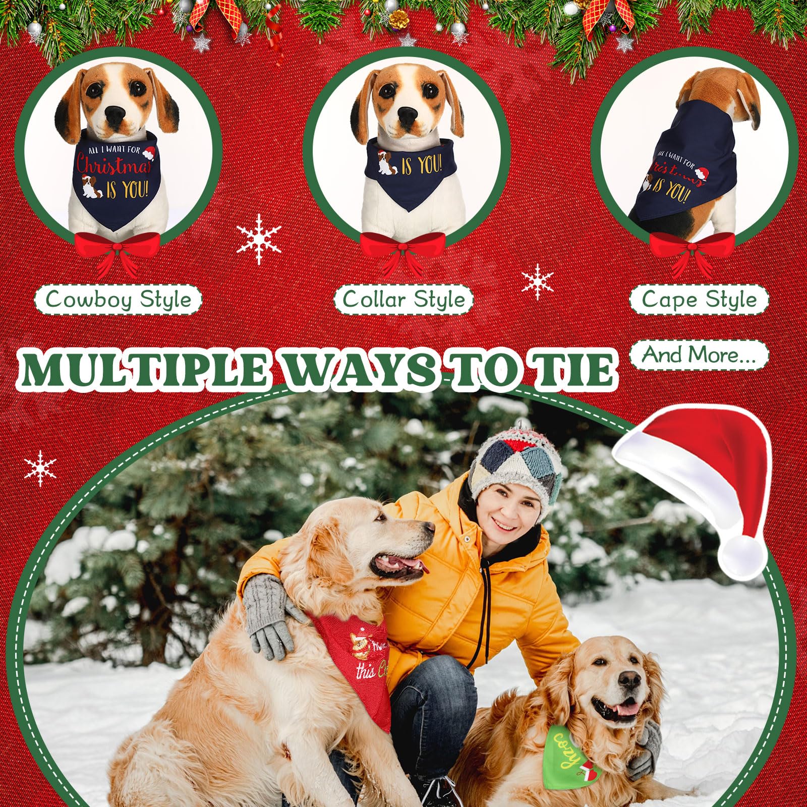 Sunnymove puppy kerchief soft polyester for comfy everyday use.