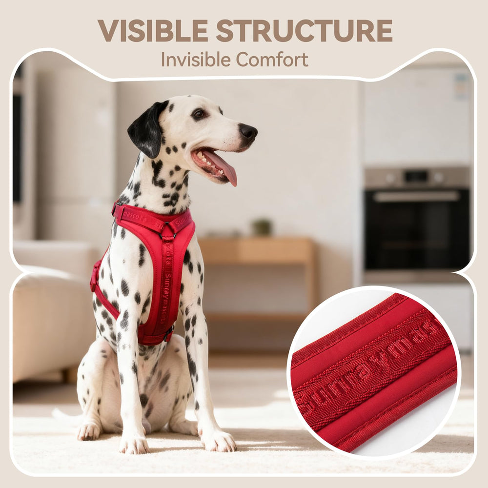 Sunraymascota no-pull harness fur-friendly lining prevents irritation and coat marks