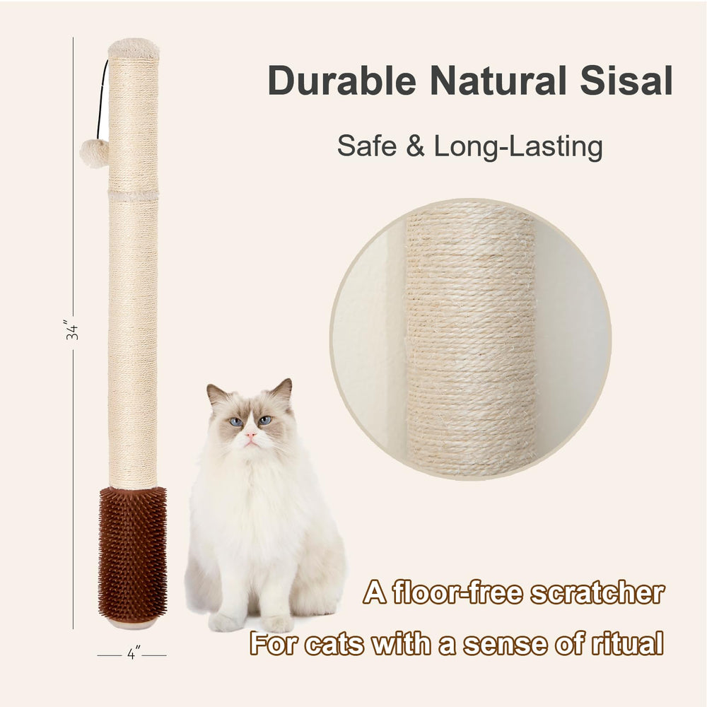 SUNRUI natural sisal rope texture encouraging scratching and furniture protection.