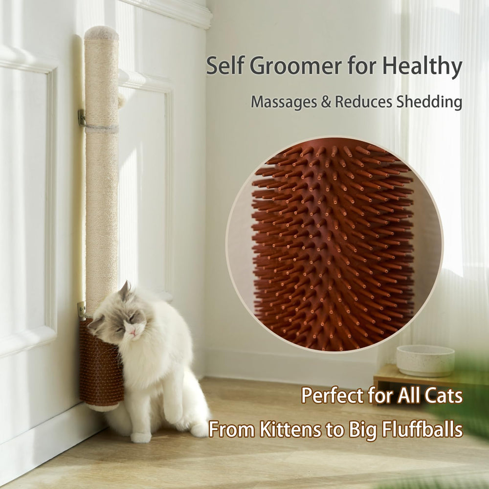 SUNRUI wall-mounted scratcher in a compact design for small spaces.