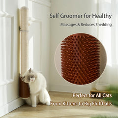 SUNRUI wall-mounted scratcher in a compact design for small spaces.