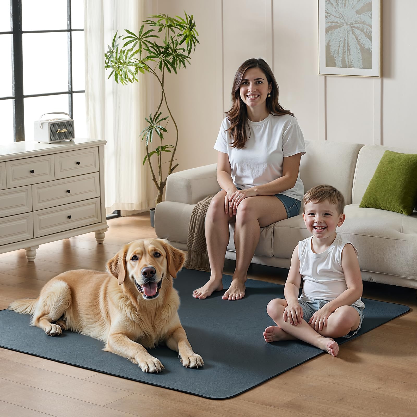 Sunsleek pad soft surface detail, gentle on paws during training.