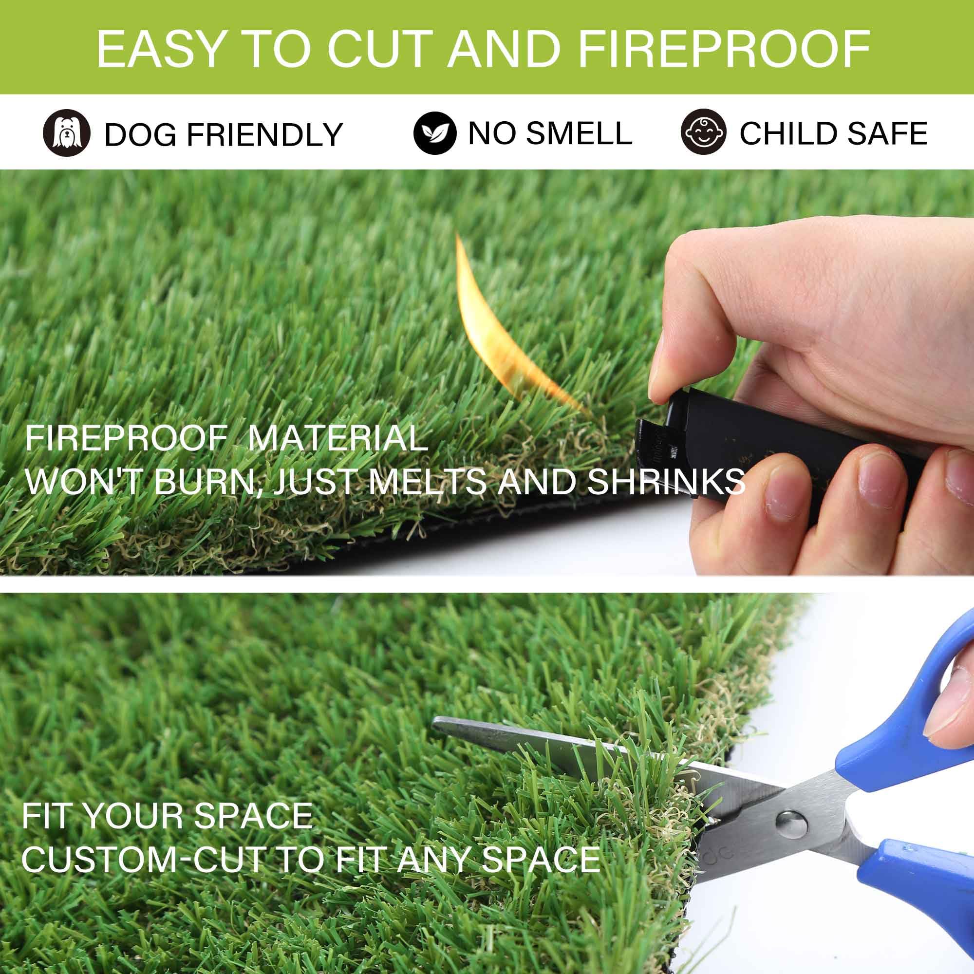 SUNTURF cut-to-fit design lets you tailor size to crates or kennels.