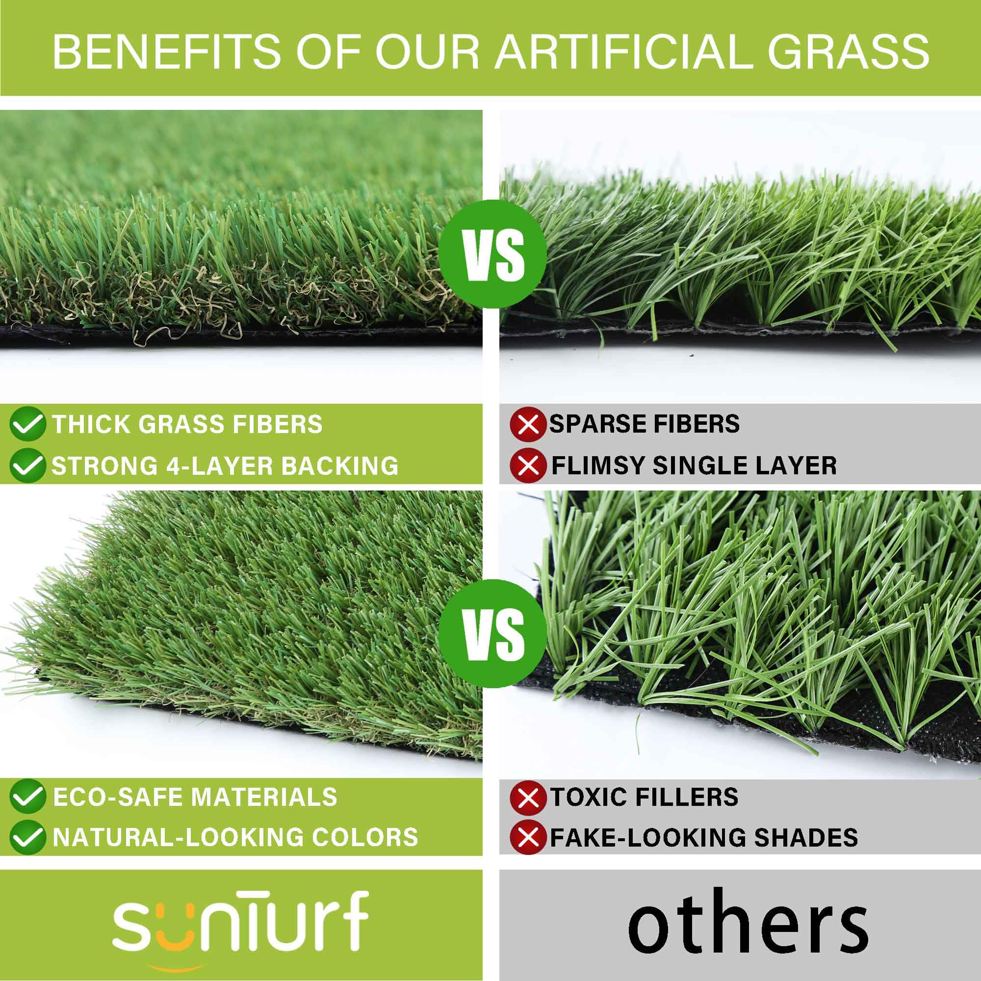SUNTURF indoor-outdoor-use pad suits porches, balconies, patios, and apartments.
