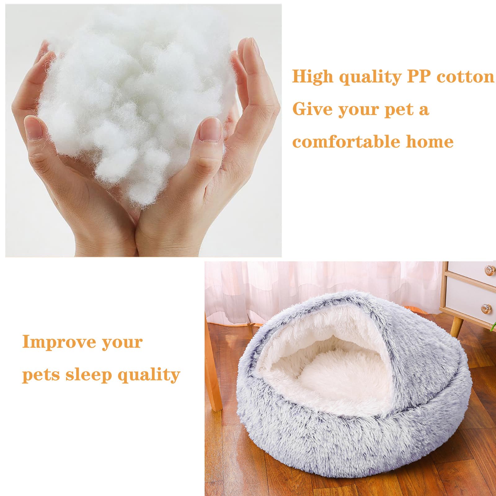 SUOXU small dog bed machine-washable cover for easy cleaning