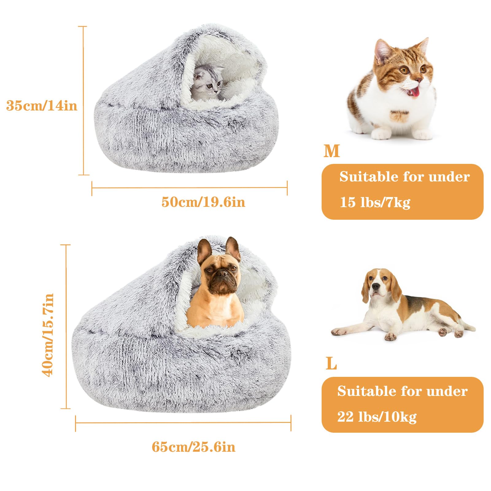 SUOXU small dog bed plush fabric close-up shows breathable skin-friendly material