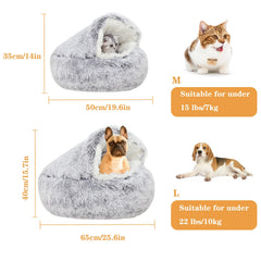 SUOXU small dog bed plush fabric close-up shows breathable skin-friendly material