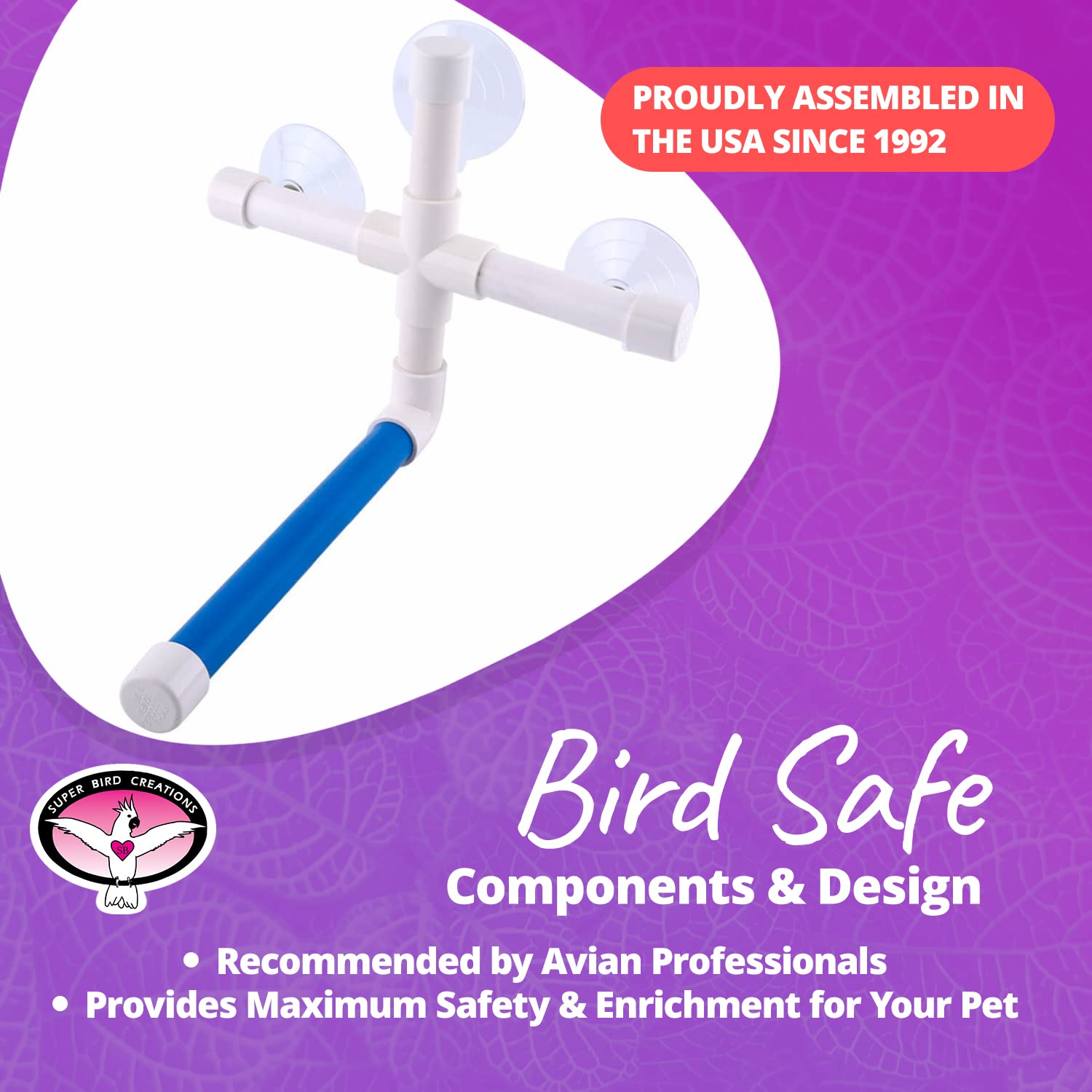 Super Bird Creations SB126 avian-safe design with high-quality components for enrichment.