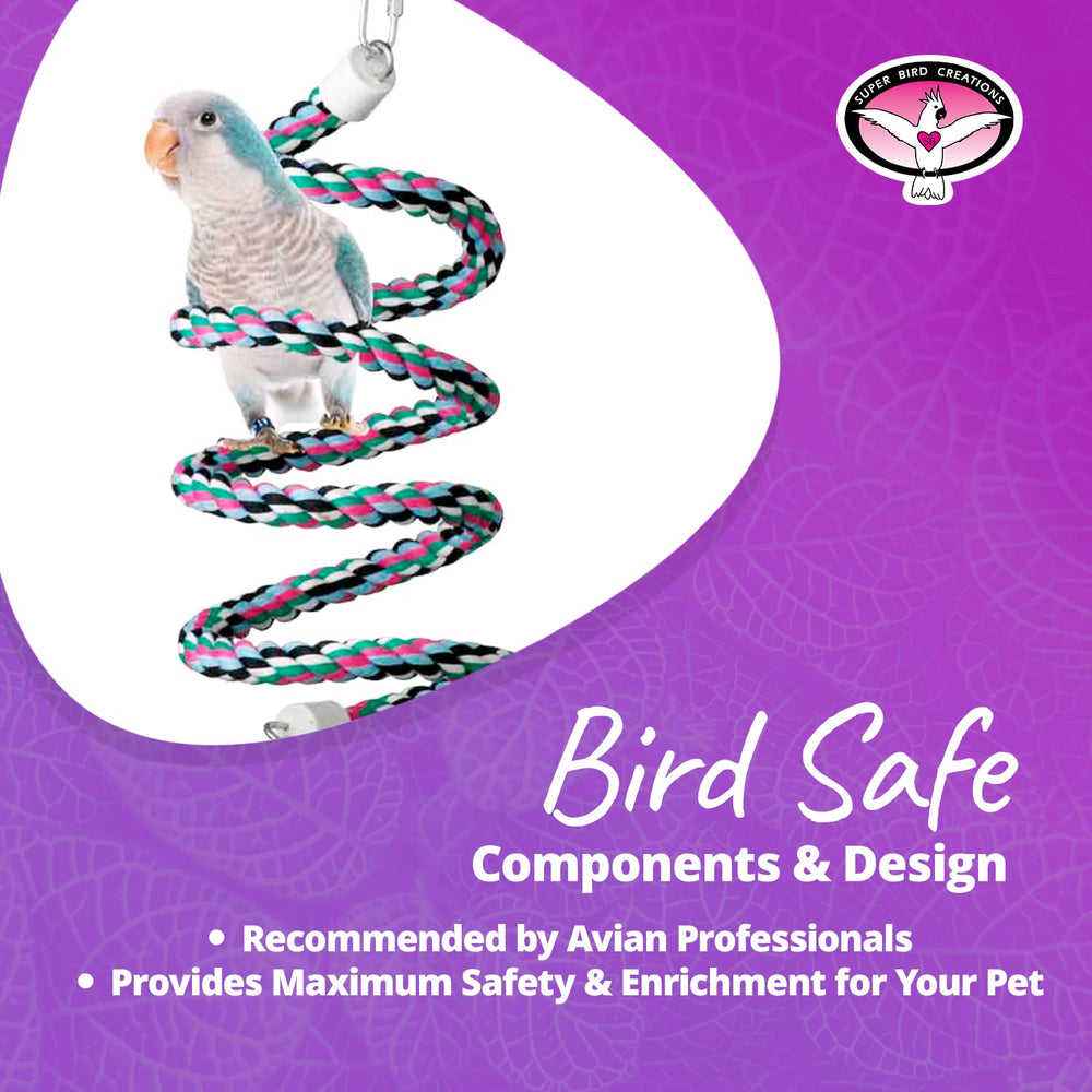 Super Bird Creations SB324 bird-safe components ensure safe enrichment