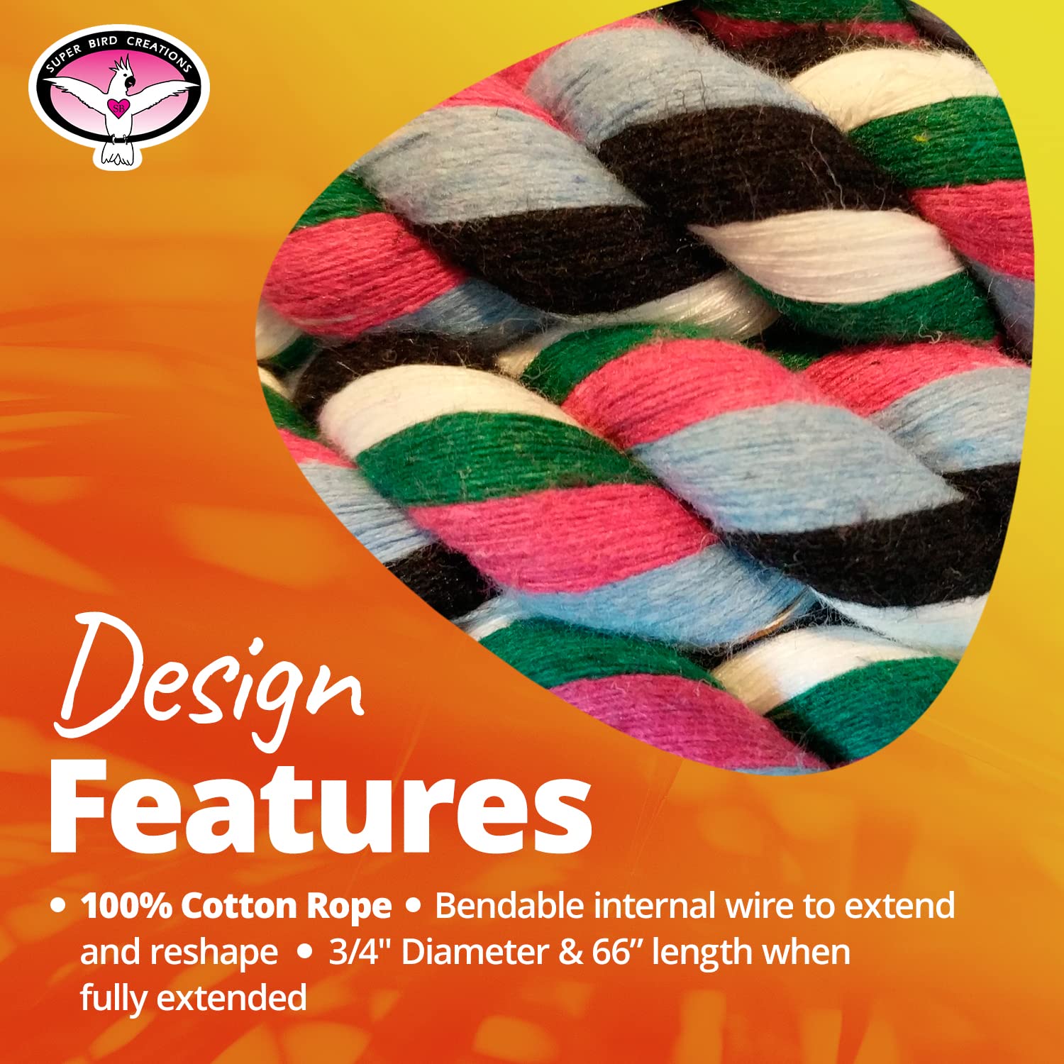 Super Bird Creations SB324 fits cages of various sizes for versatility