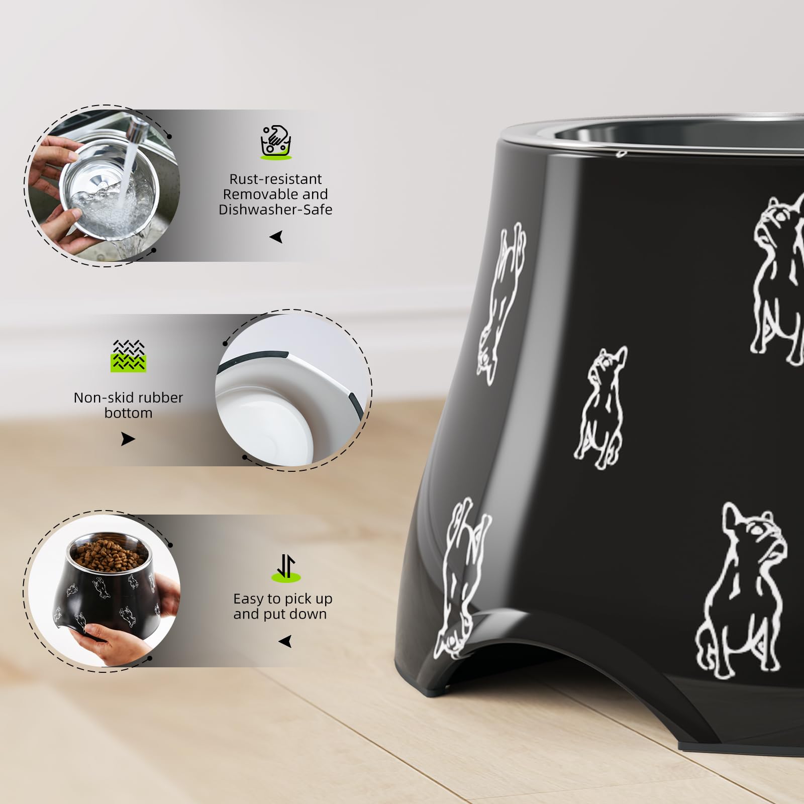 Super Design removable stainless steel bowl is dishwasher-safe for quick cleaning.