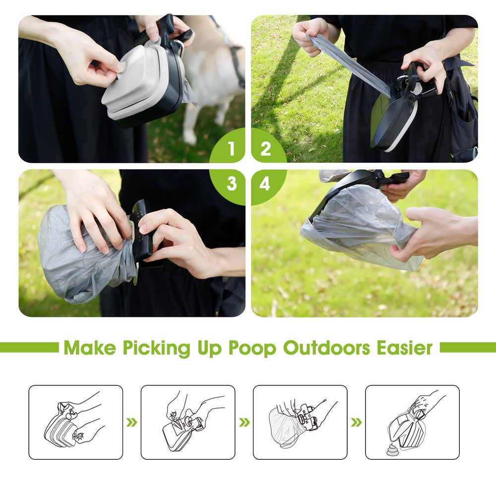 Super Design large-scoop pooper scooper handles big wastes with ease during park visits.