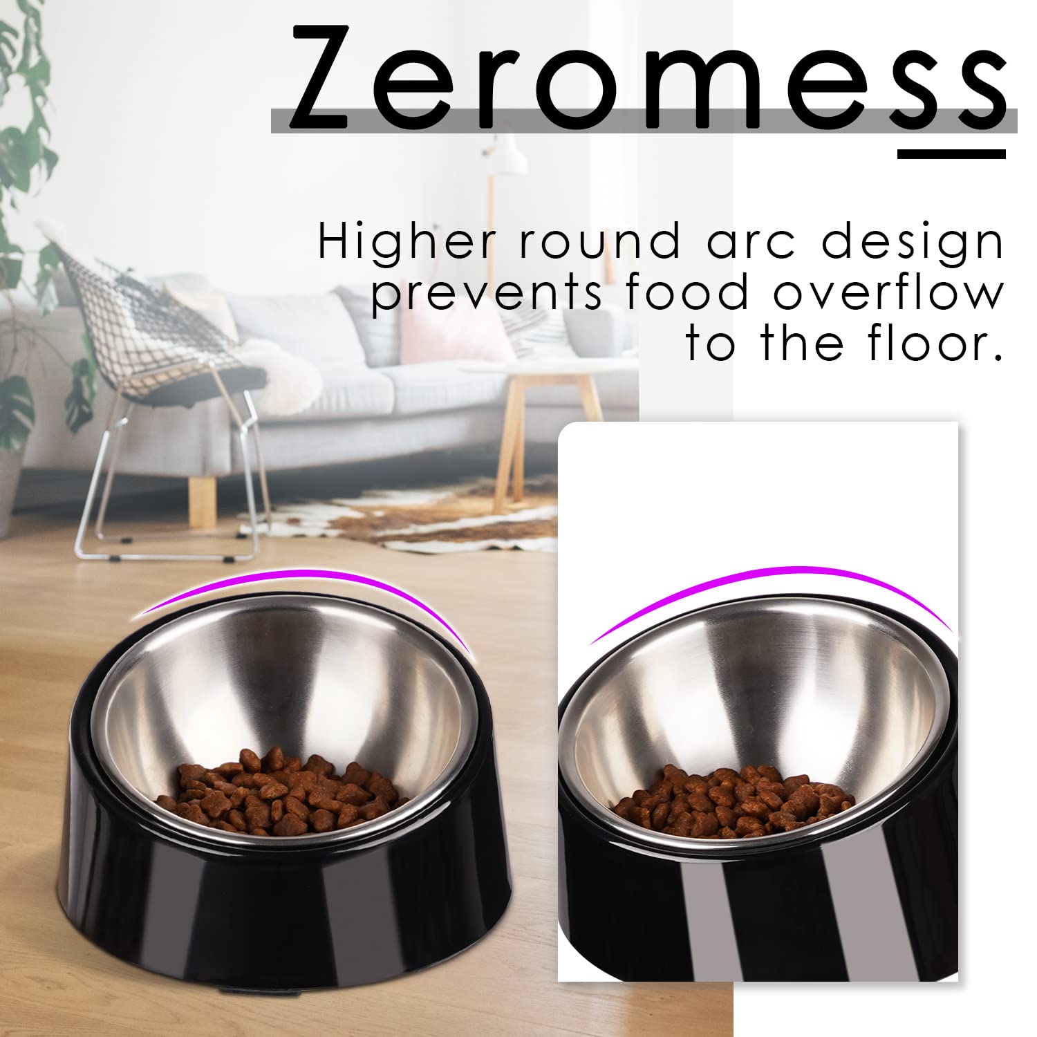 Super Design accessible design reduces spills with higher arc preventing edge overflow.