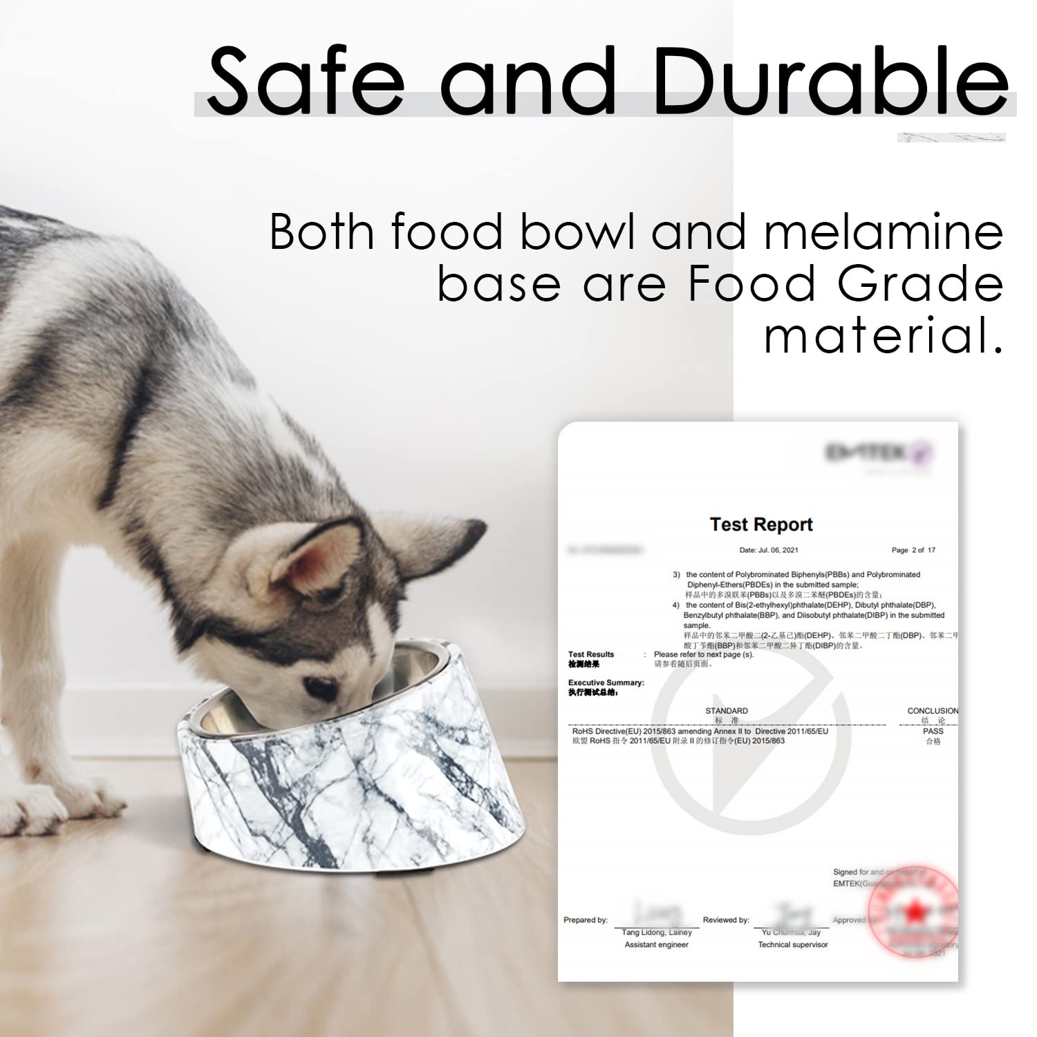 SuperDesign large-dog bowl capacity about 2 cups for bigger breeds