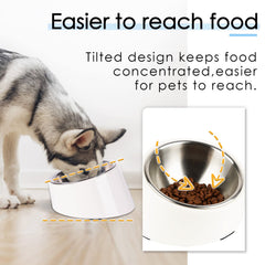SuperDesign nonspill-edge bowl keeps feeding area clean during meals.
