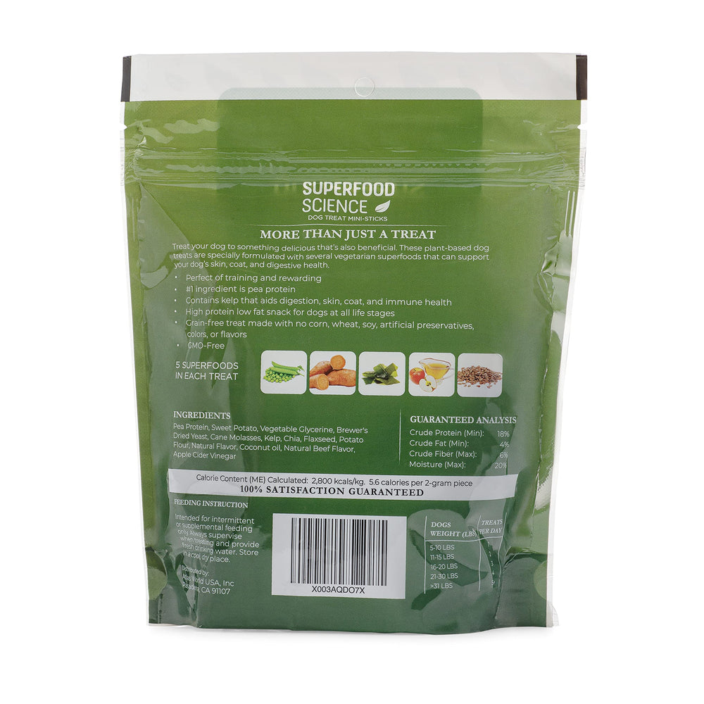 Premios diarios de Superfood Science, recompensa memorable para perros.