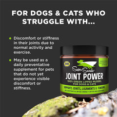 Super Snouts Joint Power scoop-dispense image demonstrates easy daily dosing.