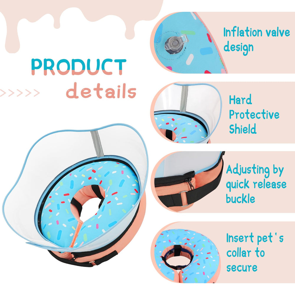 Supet collar option suits many breeds with comfortable recovery use.