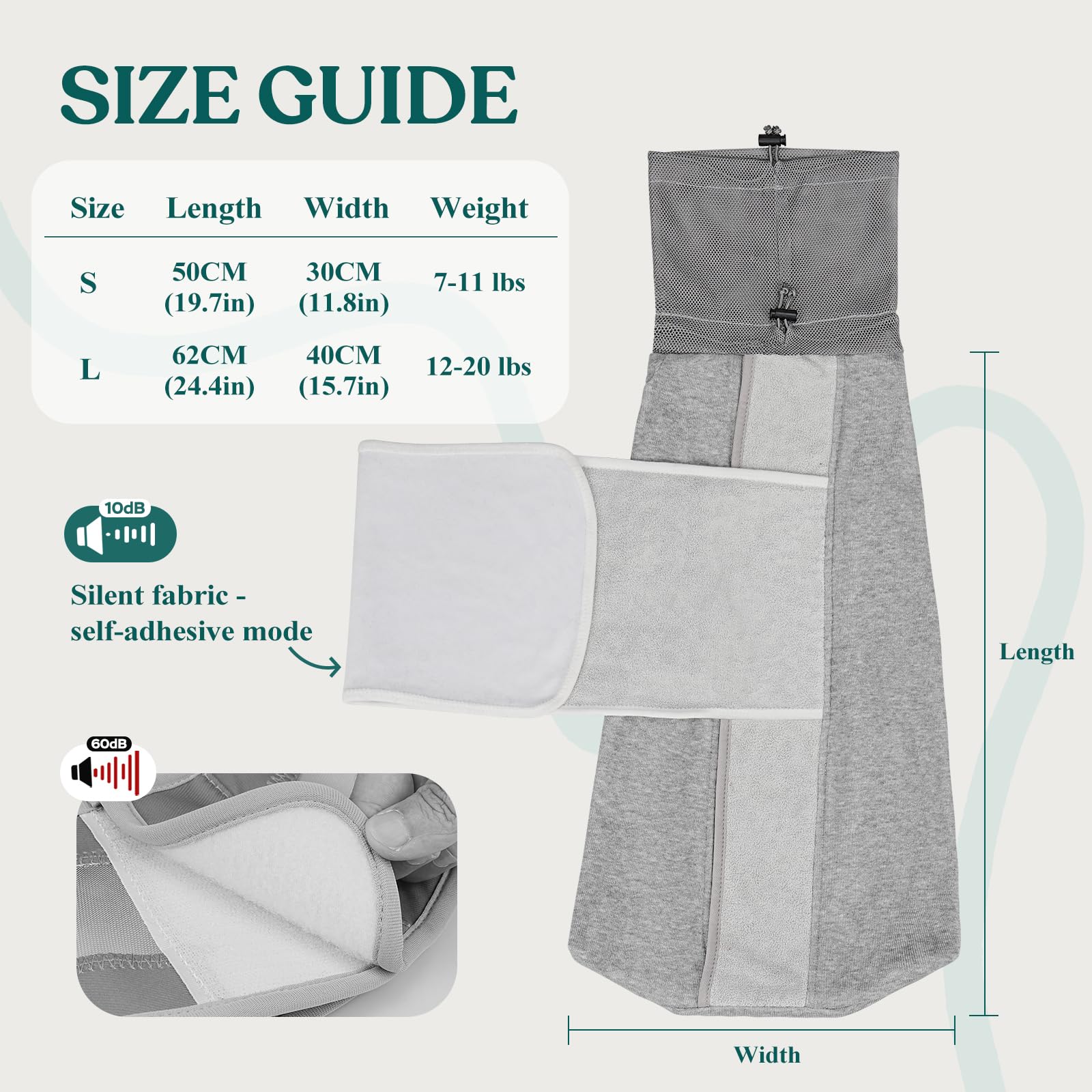 Supet cat grooming wrap offers multi-opening access for paws, mouth, or tail tasks.