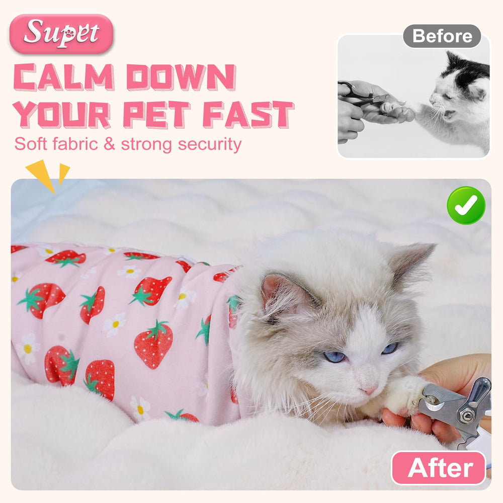 Supet cat grooming wrap silent operation during grooming sessions