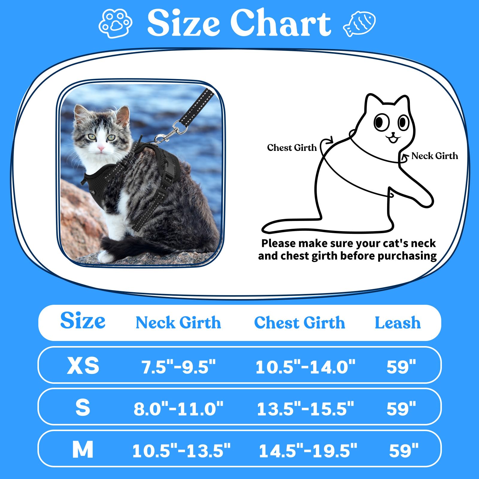 Supet cat harness back-d-ring shows reliable leash attachment for secure control.