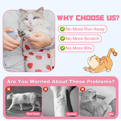Supet Cat Wrap: ajuste suave que evita escapes durante el cuidado