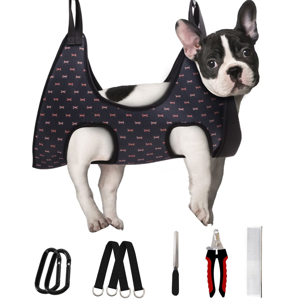 Supet dog grooming hammock nail-trim setup for easy at-home grooming