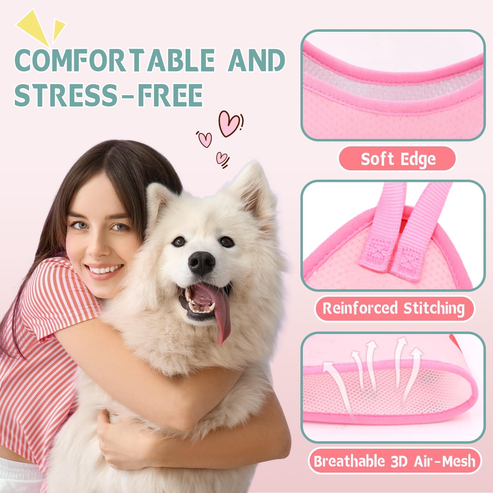 Supet grooming hammock reinforced D-rings offer durable, escape-proof restraint